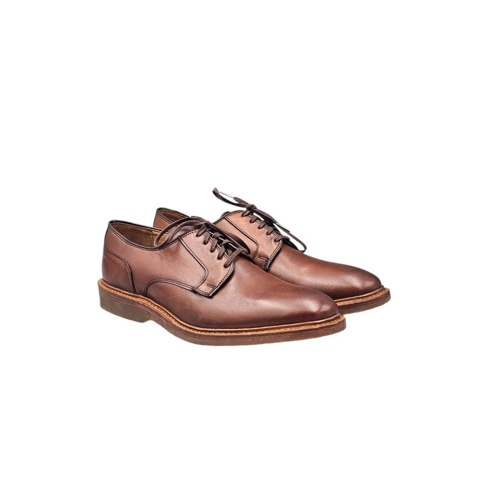 Allen Edmonds Men's Size 11 D US NWOB Walker Brown Leather Oxfords Derby Shoes
